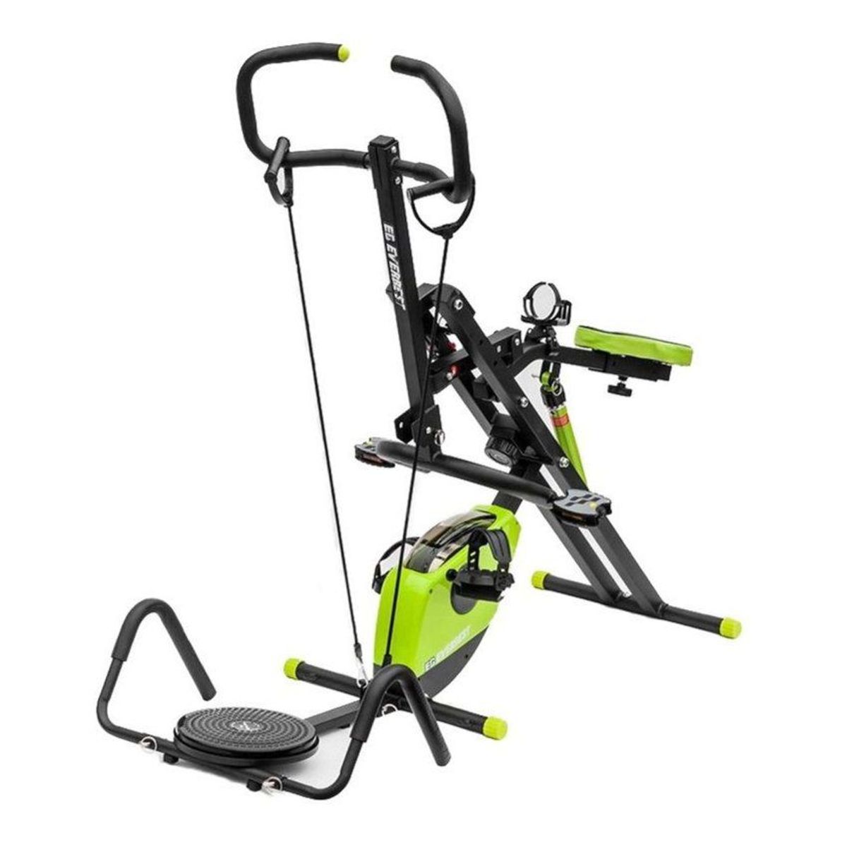 EVERBEST - Maquina abdominales multifuncional 12 niveles + disco twister giratorio