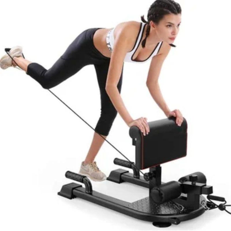GENERICO - Máquina para hacer sentadillas sissy  para abdominales, piernas y glúteos 3 en 1