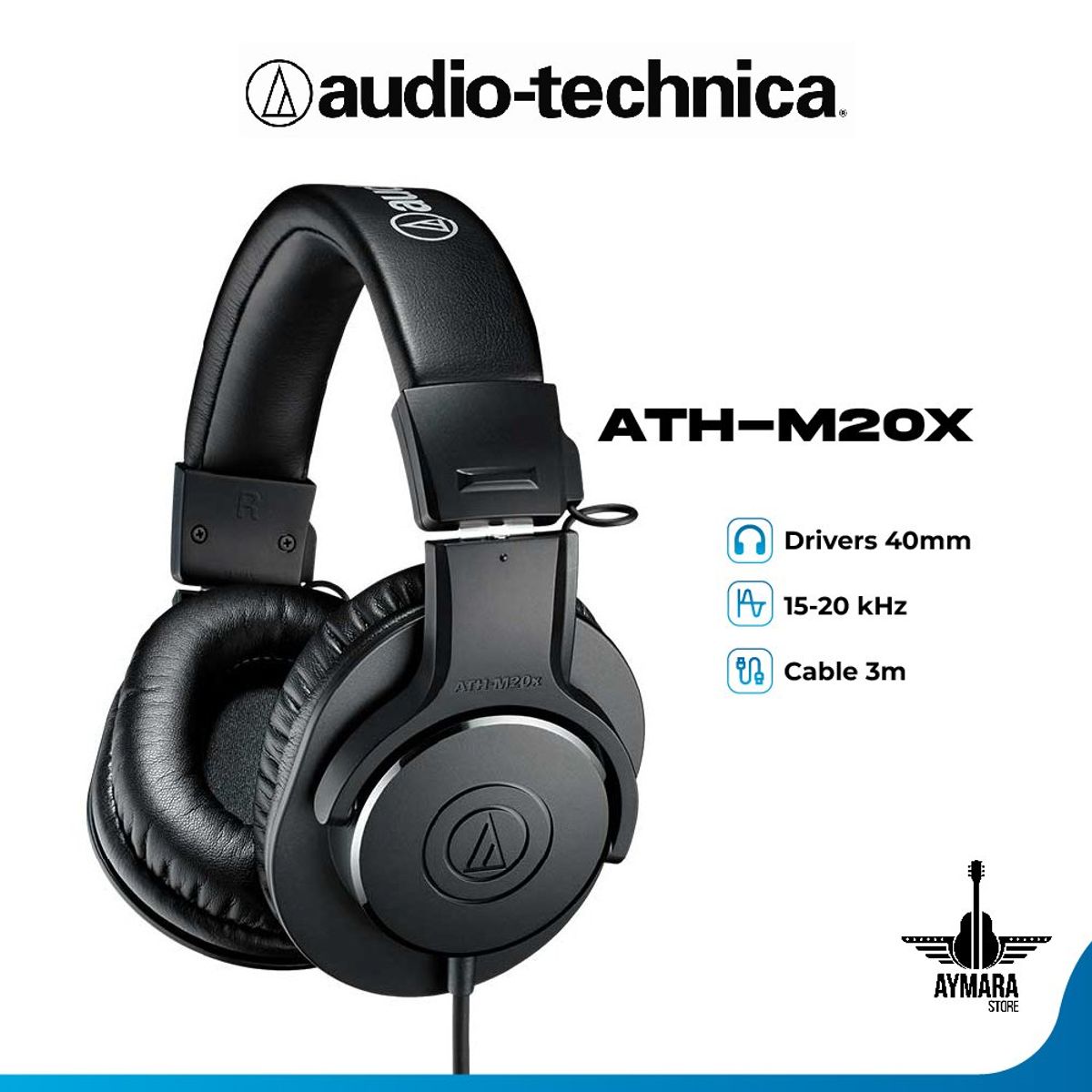 AUDIO TECHNICA - AUDIO TECHNICA ATHM20X AUDIFONOS