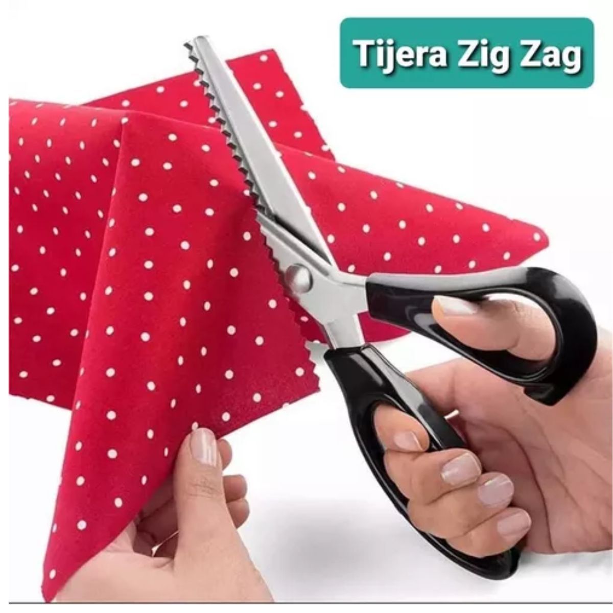 GENERICO - Tijera Para Tela Zigzag De Modista - Tijera Zig Zag