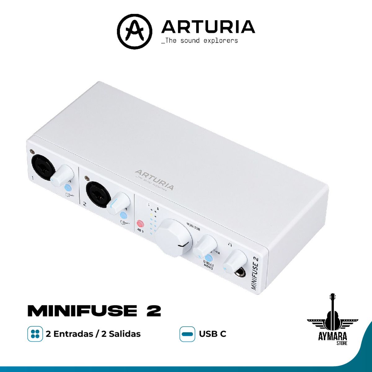 ARTURIA - ARTURIA MINIFUSE 2 WHITE INTERFAZ