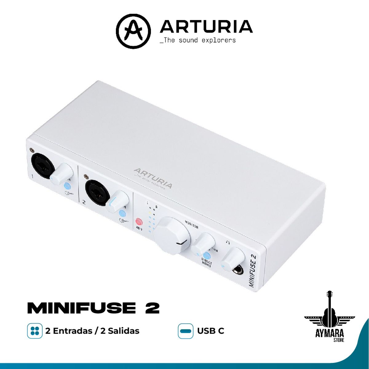 ARTURIA - ARTURIA MINIFUSE 2 WHITE INTERFAZ
