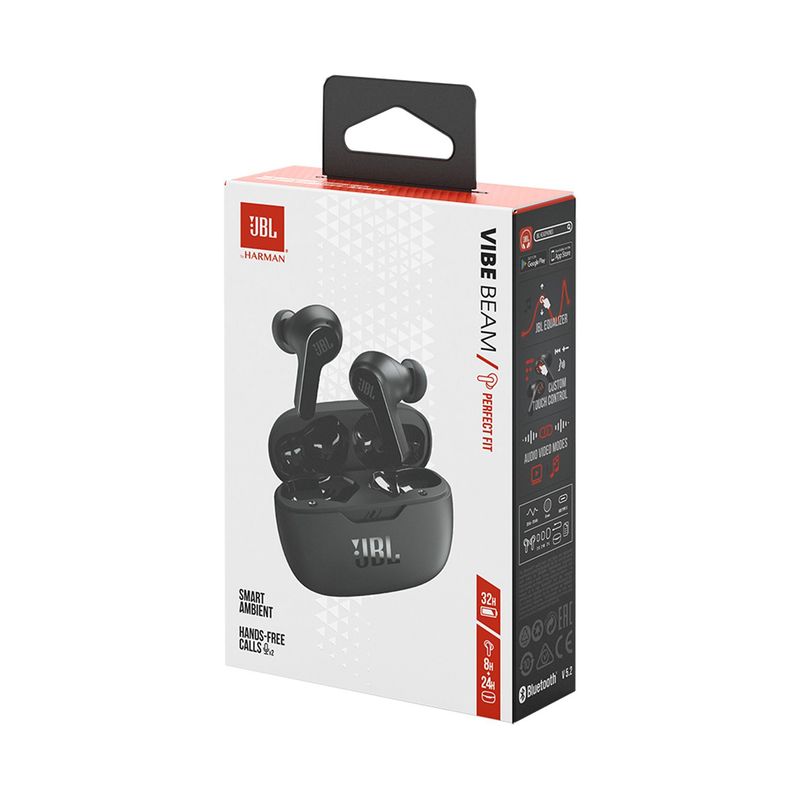 JBL - AUDÍFONOS JBL VIBE BEAM NEGRO