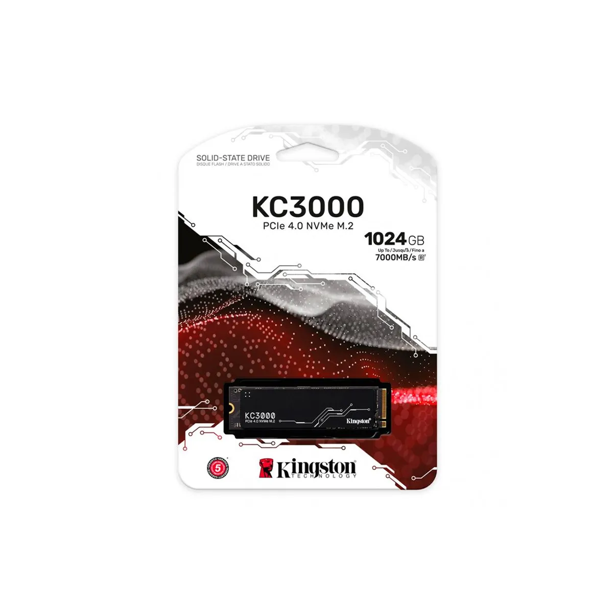 KINGSTON - Disco Solido SSD Kingston SKC3000 1024GB M2 2280 NVMe Gen4