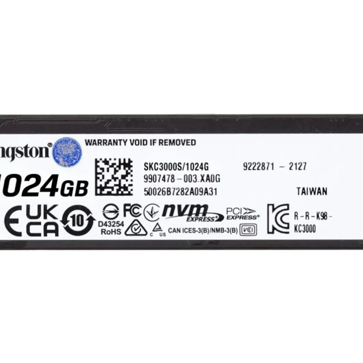 KINGSTON - Disco Solido SSD Kingston SKC3000 1024GB M2 2280 NVMe Gen4