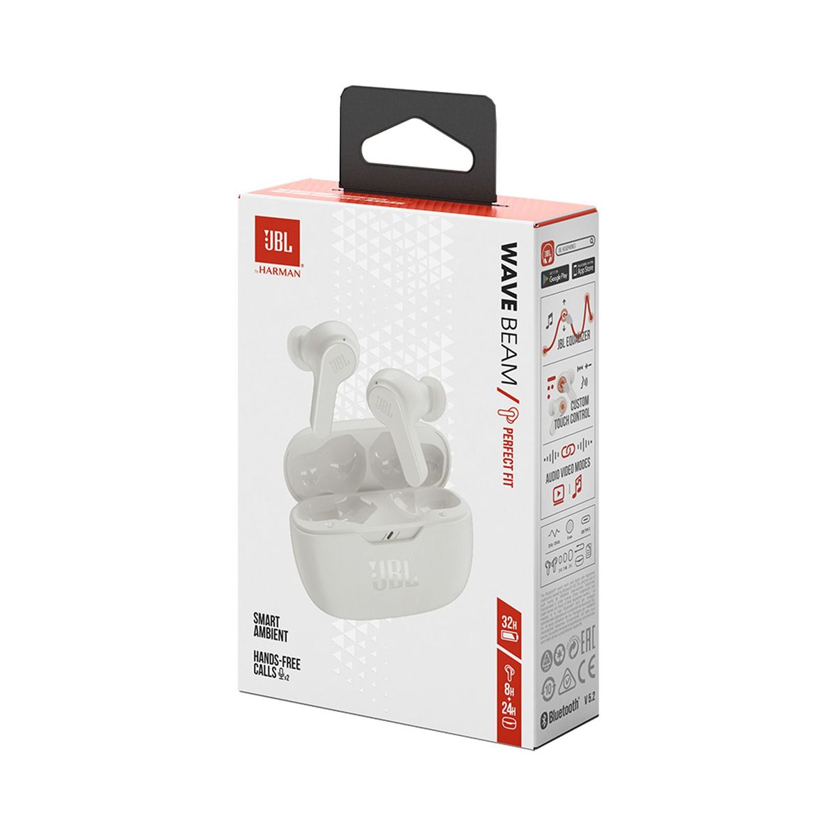 JBL - AUDÍFONOS JBL VIBE BEAM BLANCO