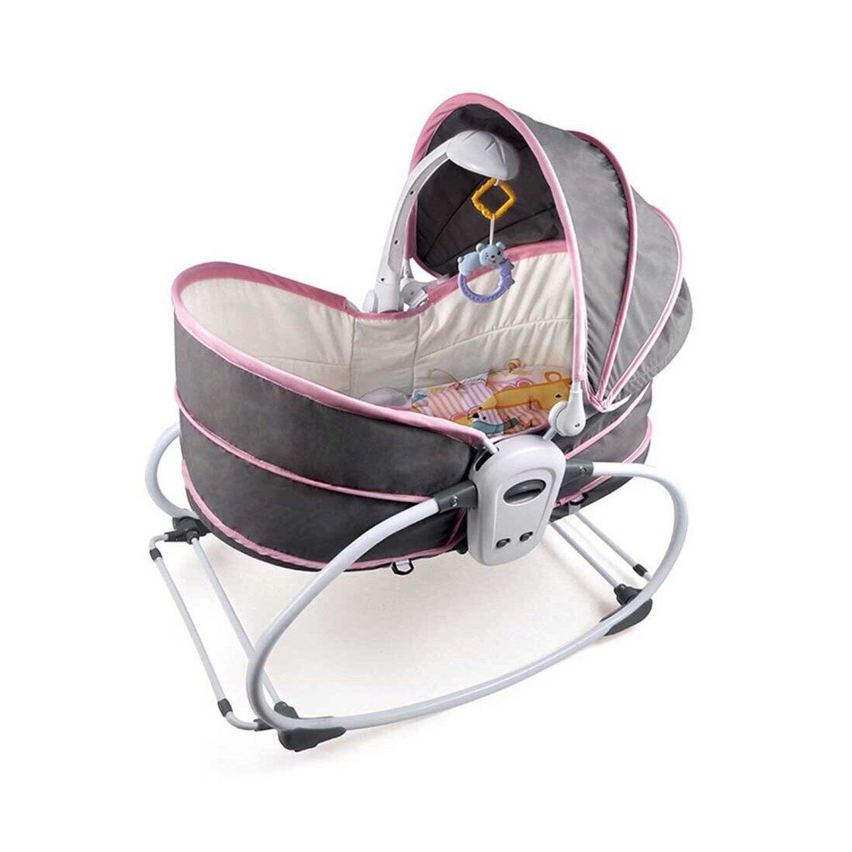 GENERICO - Silla mecedora moisés 5 en 1 Rosado