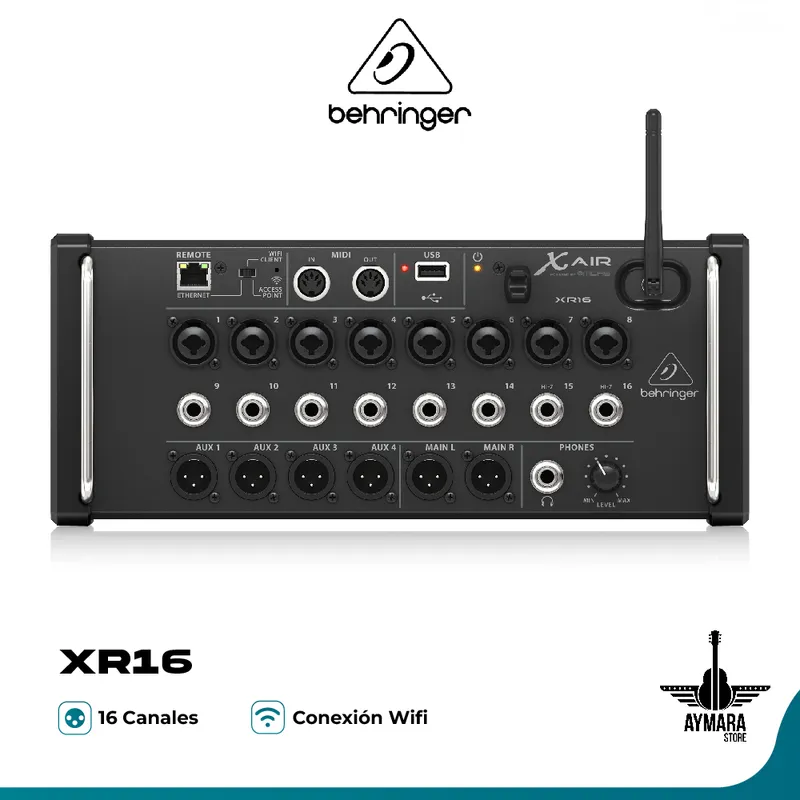 BEHRINGER - BEHRINGER XR16 MIXER DIGITAL 16CH