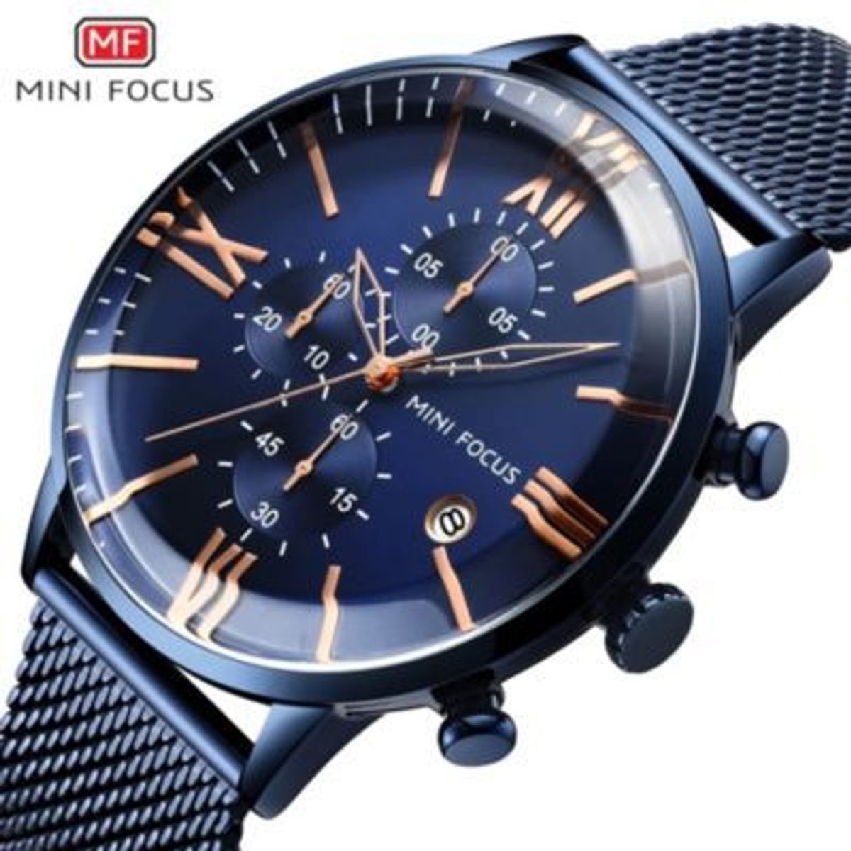 MINI FOCUS - Reloj Mini Focus Acero Azul MIN-35