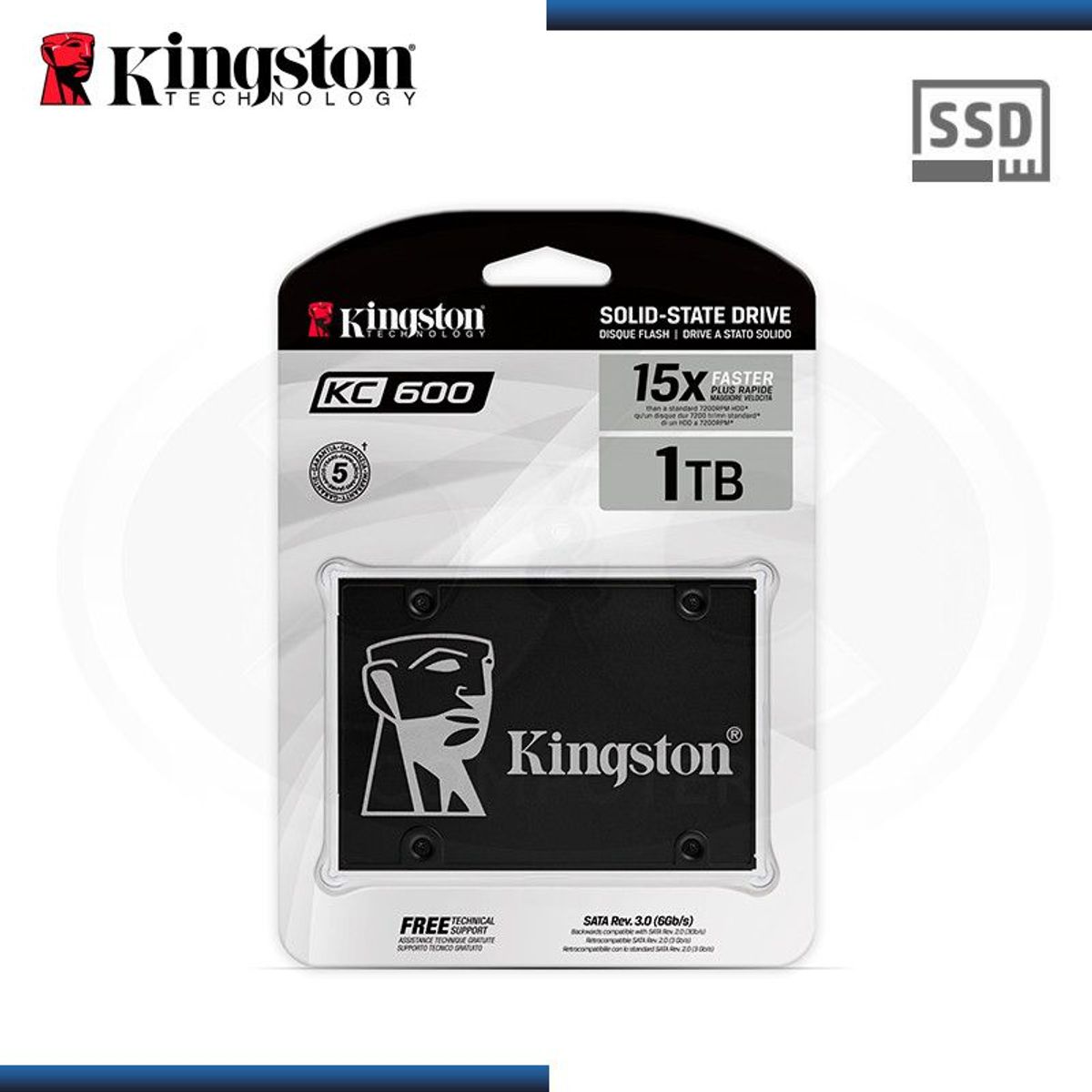 KINGSTON - Disco Solido SSD interno Kingston SKC600 1TB 2.5" SATA