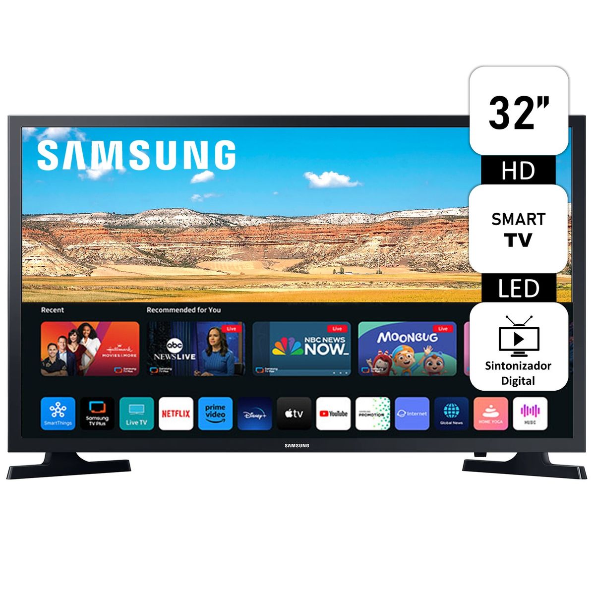 SAMSUNG - Televisor Samsung 32 Smart TV UN32T4202AGXPE
