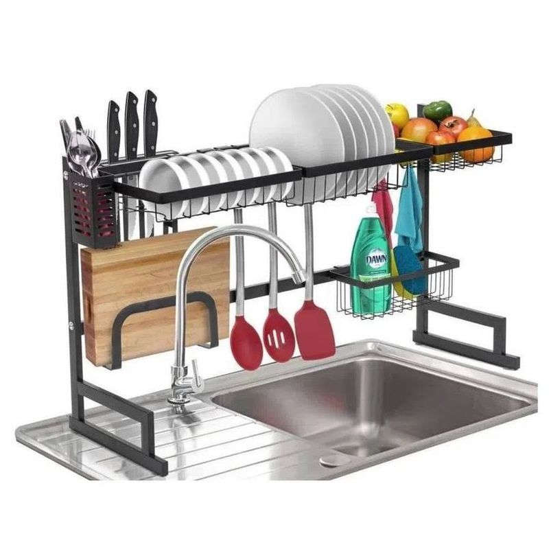 GENERICO - Organizador y escurridor de platos para cocina