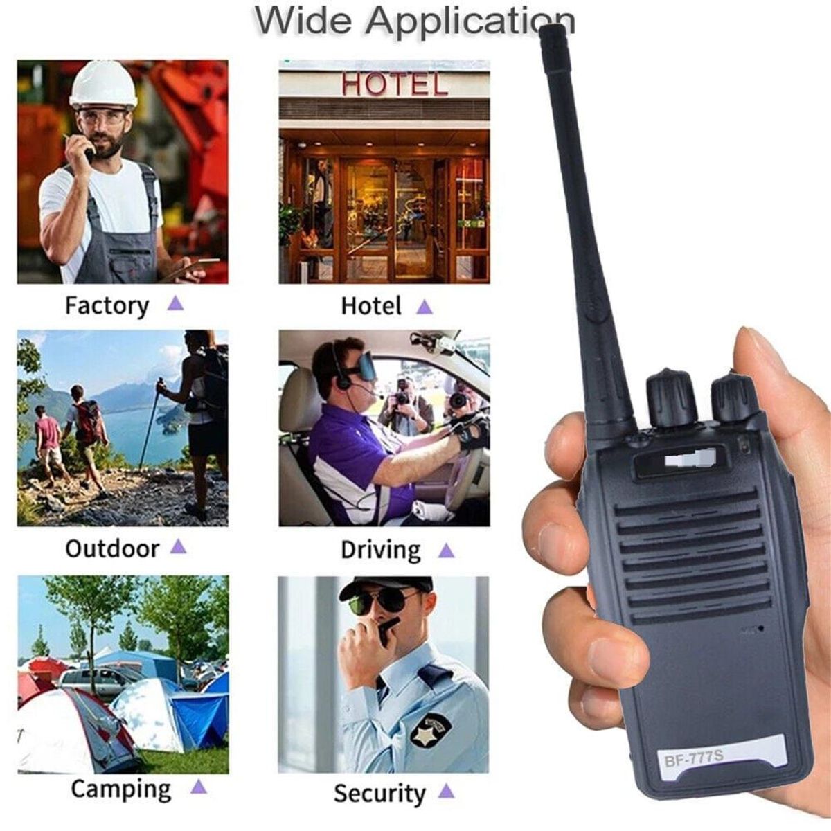 OEM - Par de Radios Walkie Talkie Radio Transmisor Receptor Bidireccional
