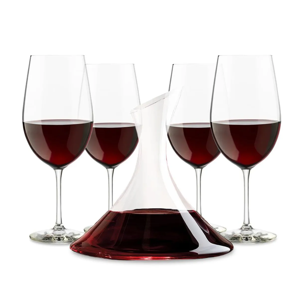 LIBBEY - Juego de 4 Copas y Decantador 5 Piezas