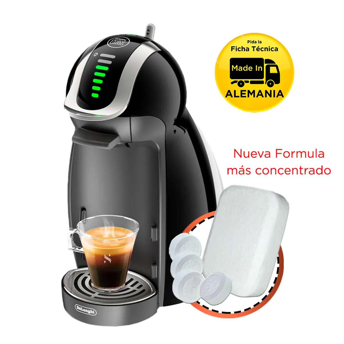 SIGNATURE PERU - Kit Descalcificador y Limpieza para Cafeteras Dolce Gusto x1
