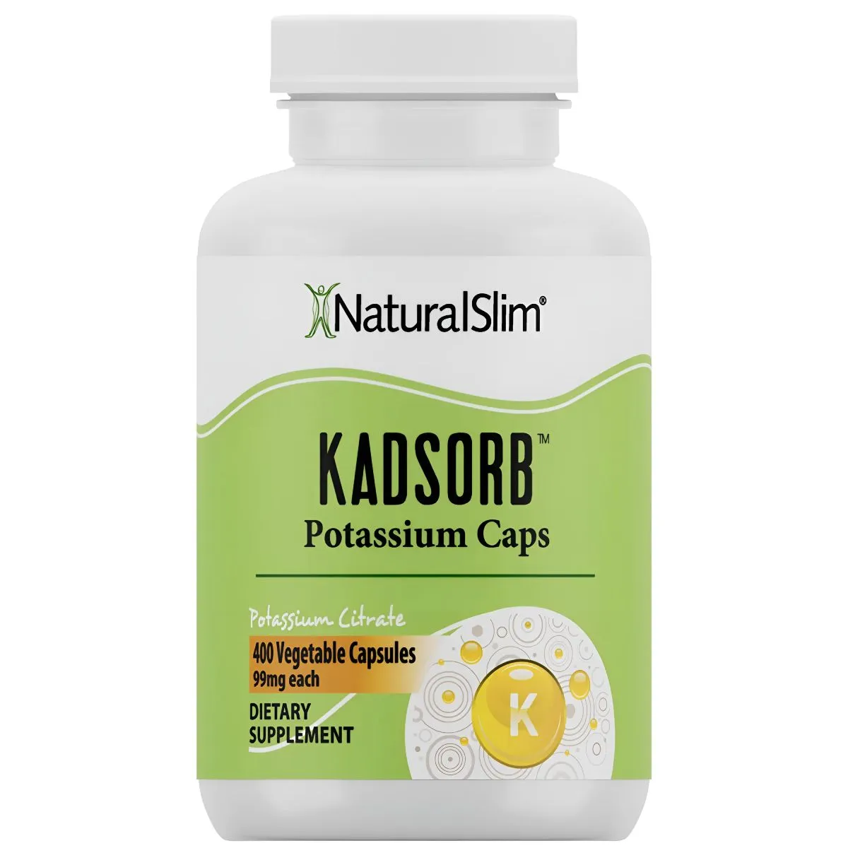 NATURALSLIM - NaturalSlim Kadsorb Citrato de potasio natural 400 cápsulas