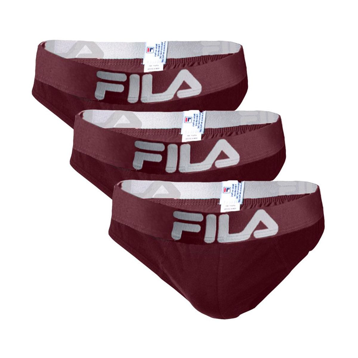 FILA - Pack x3 Trusa Fila Hombre Vino