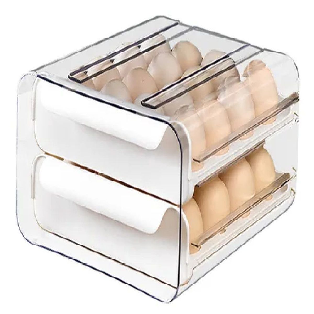 OTTOWARE - Bandeja Porta Huevo de 2 niveles (32 huevos)