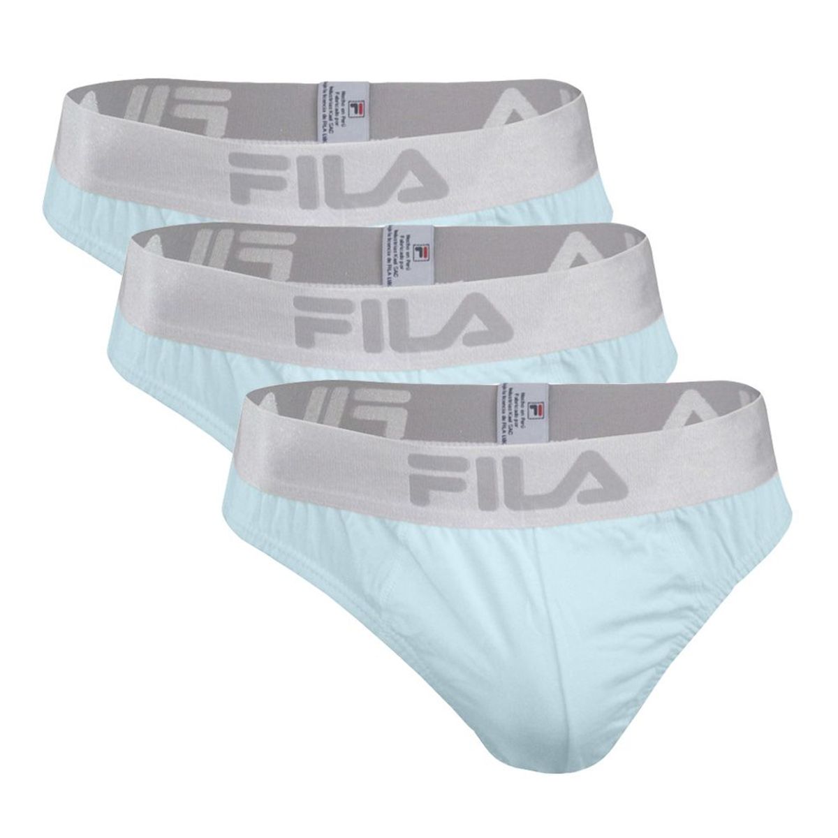 FILA - Pack x3 Trusa Fila Hombre Celeste
