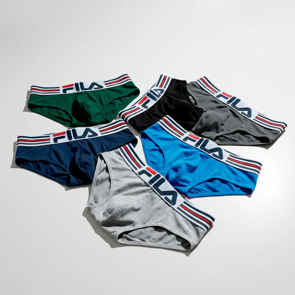 FILA - Pack X6 Trusa Fila Fc150 Algodón Deportivo Multicolor