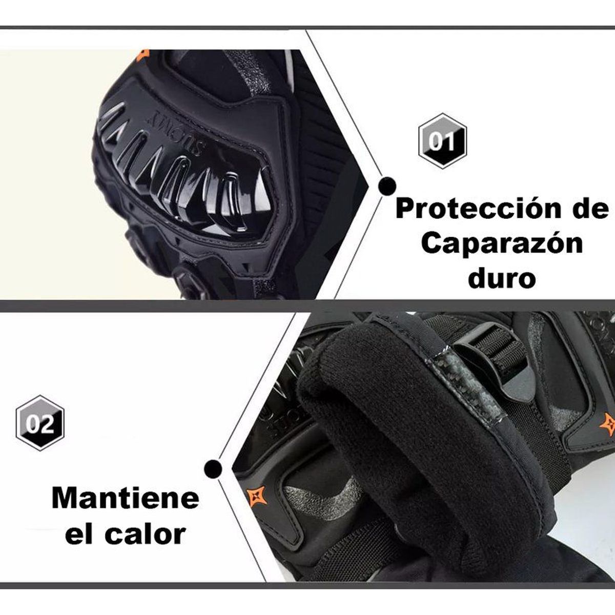 GENERICO - Guantes impermeables para moto