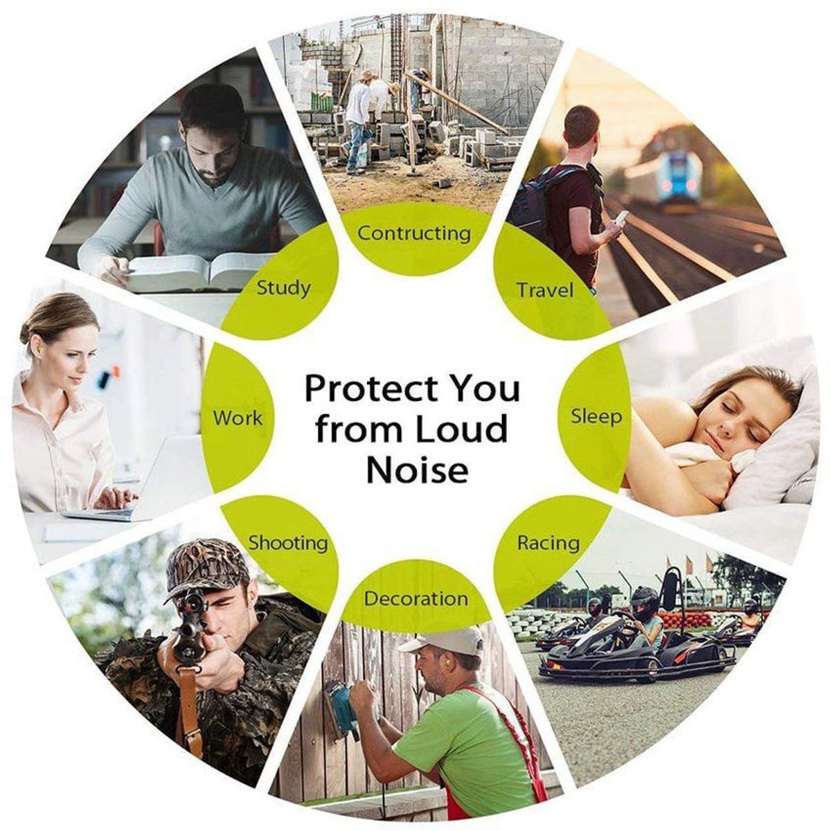 MERALL - Tapones reutilizables anti-ruido suaves para oídos