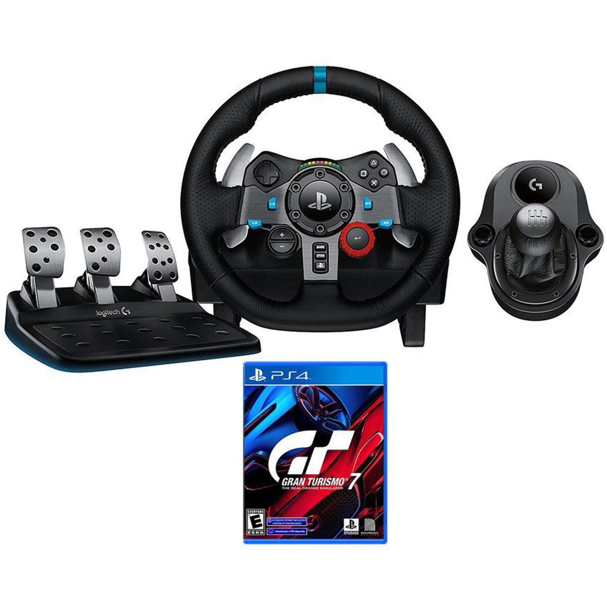 LOGITECH - Timon logitech g29 + palanca de cambio + gran turismo 7 ps4