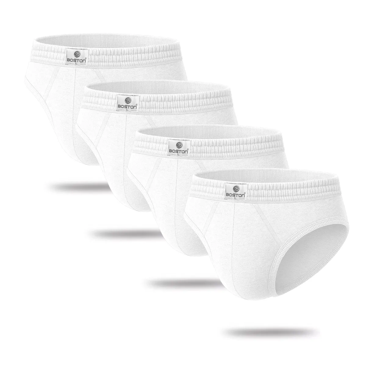 BOSTON - Pack x4 Trusas Boston Recubierto Bikini Blanco