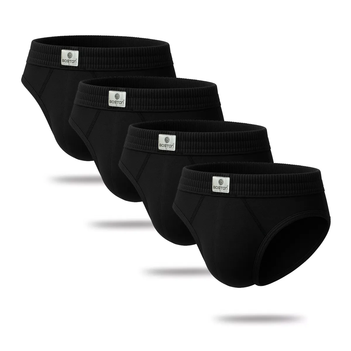 BOSTON - Pack x4 Trusas Boston Recubierto Bikini Negro