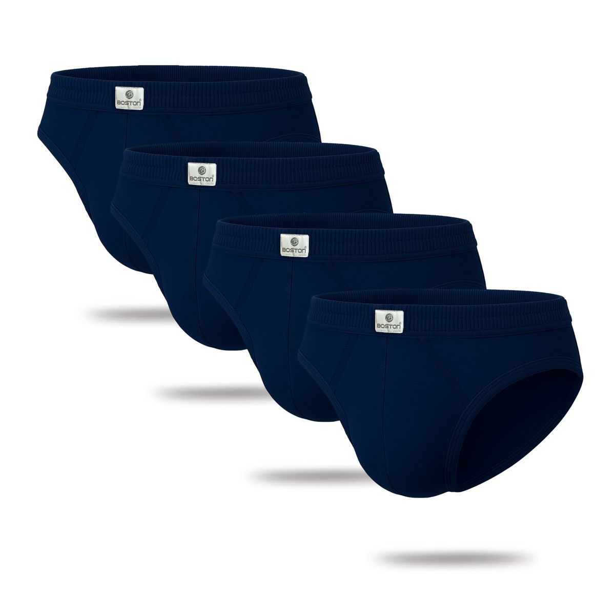 BOSTON - Pack x4 Trusas Boston Recubierto Bikini Azul Marino