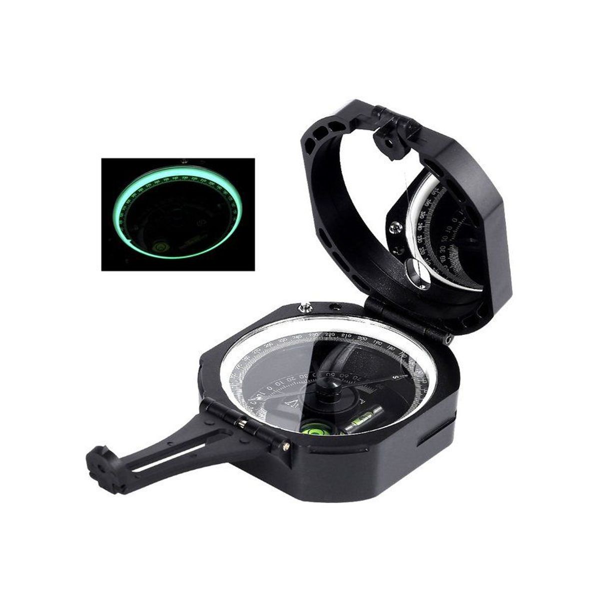 GENERICO - Brújula  plástica geológica topográfica geológica espejo