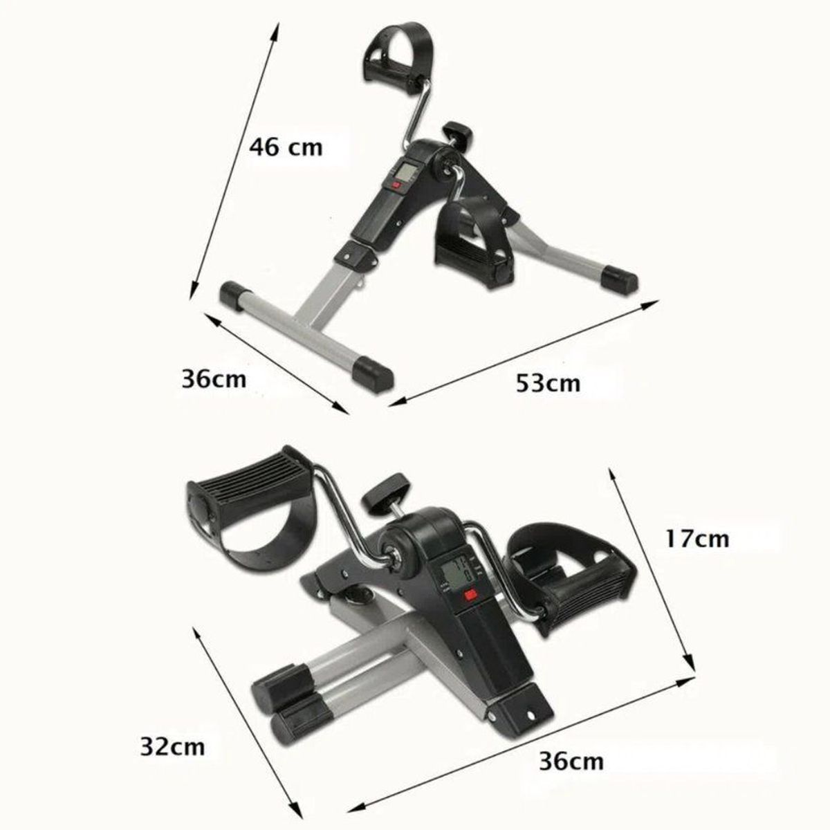GENERICO - Mini ejercitador pedal pierna y brazo reabilitacion digital