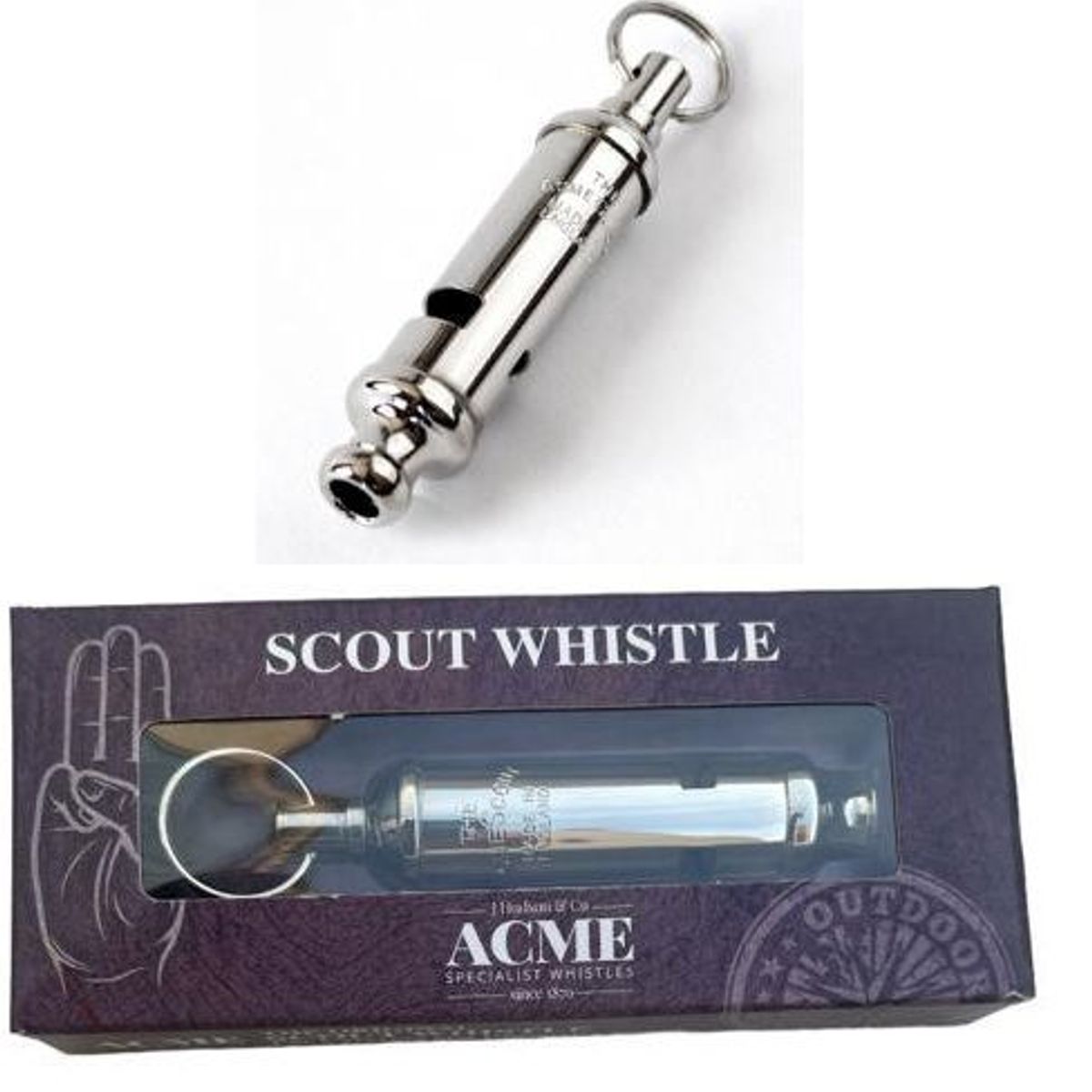 ACME MADE - Silbato tubular  acme scout 49.5  original  inglaterra