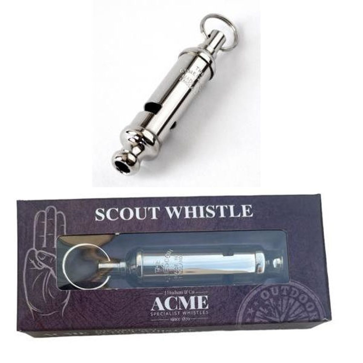 ACME MADE - Silbato tubular  acme scout 49.5  original  inglaterra