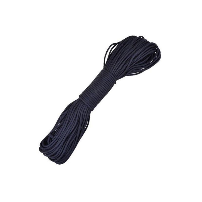 GENERICO - Cuerda de supervivencia paracord rollo 30m negro