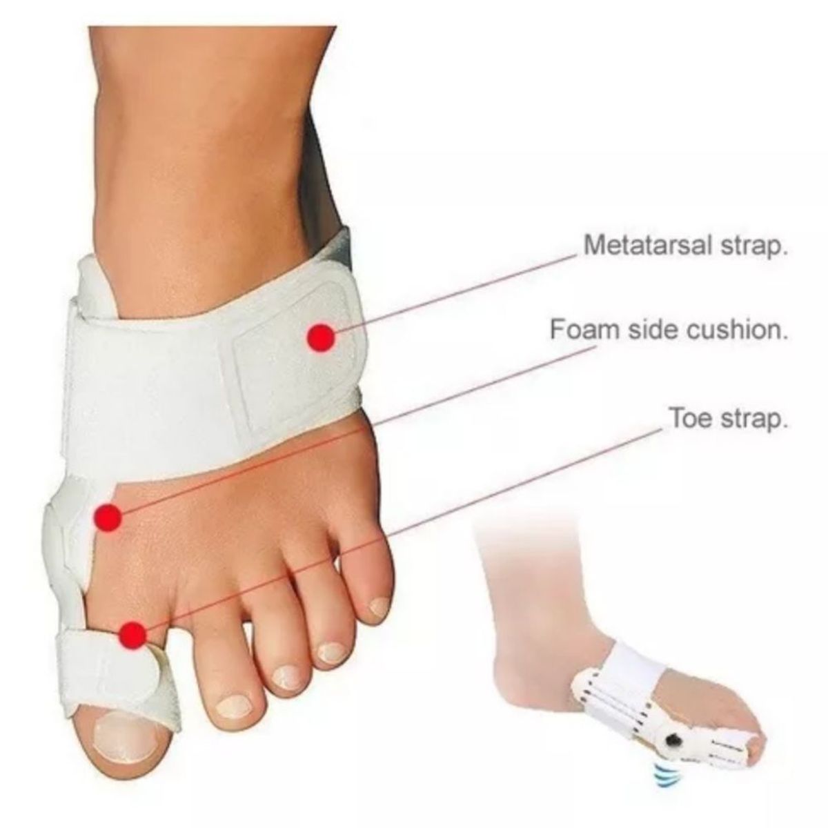 GENERICO - PAR Corrector De Juanete Férula Endereza y Alivia el Pie