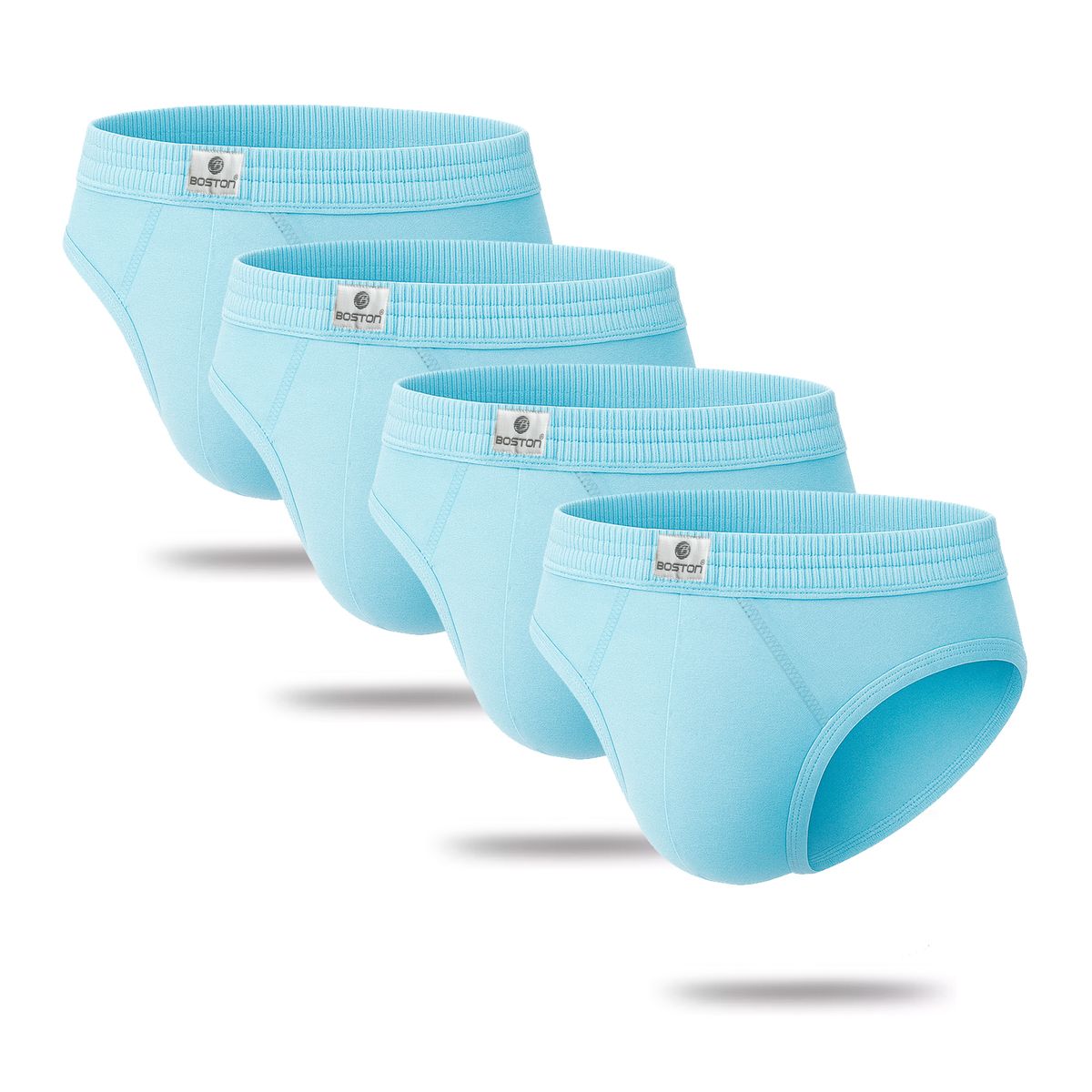 BOSTON - Pack x4 Trusas Boston Recubierto Bikini Celeste