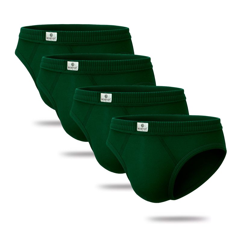 BOSTON - Pack x4 Trusas Boston Recubierto Bikini Verde Petroleo