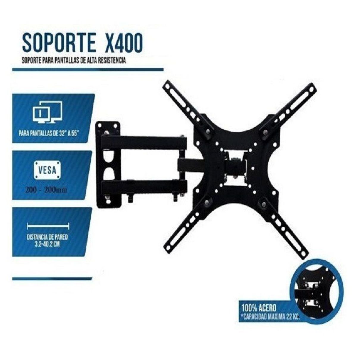 GENERICO - Rack tv - soporte móvil giratorio para tv de 32¨a 55¨ pulgada
