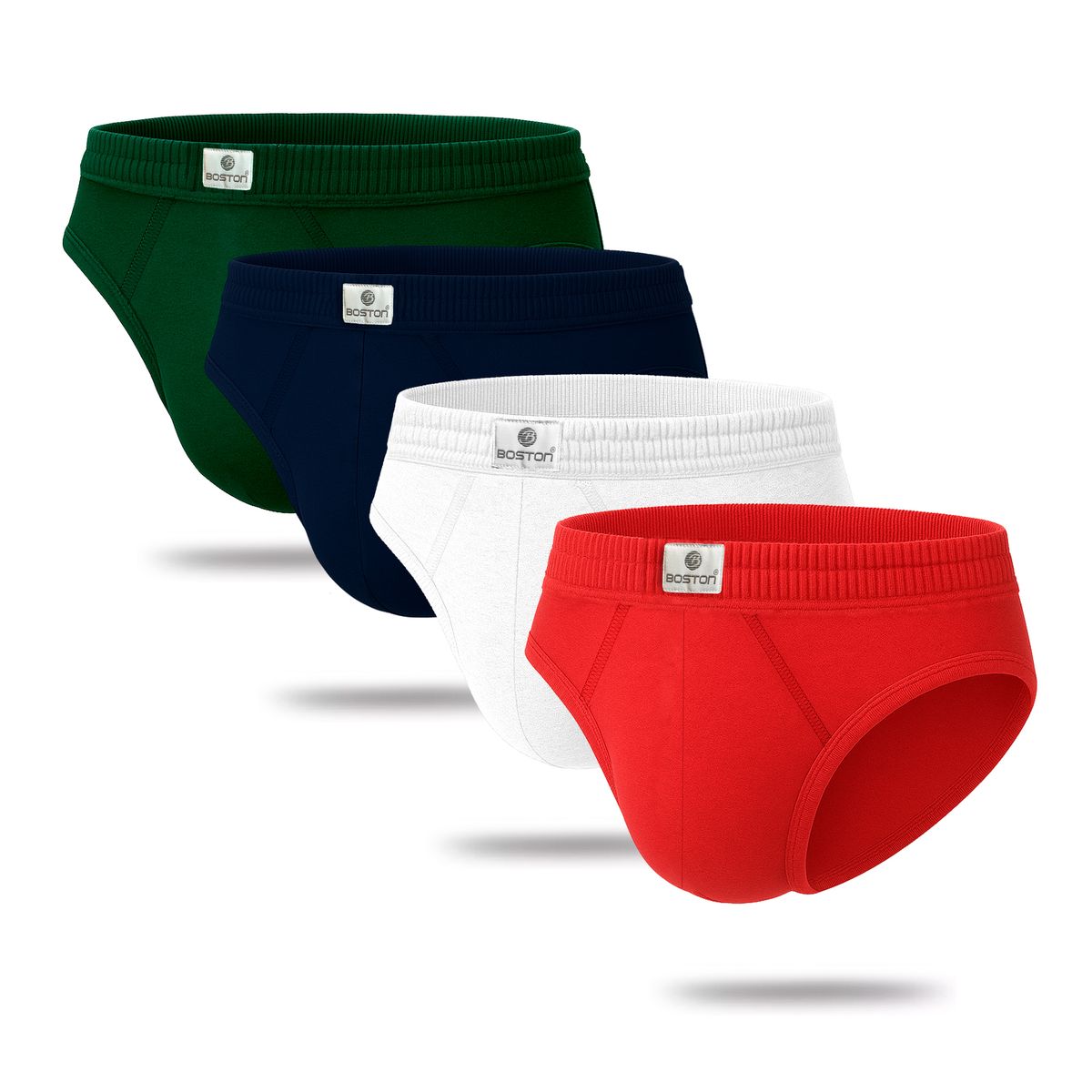BOSTON - Pack x4 Trusas Boston Recubierto Bikini Multicolor