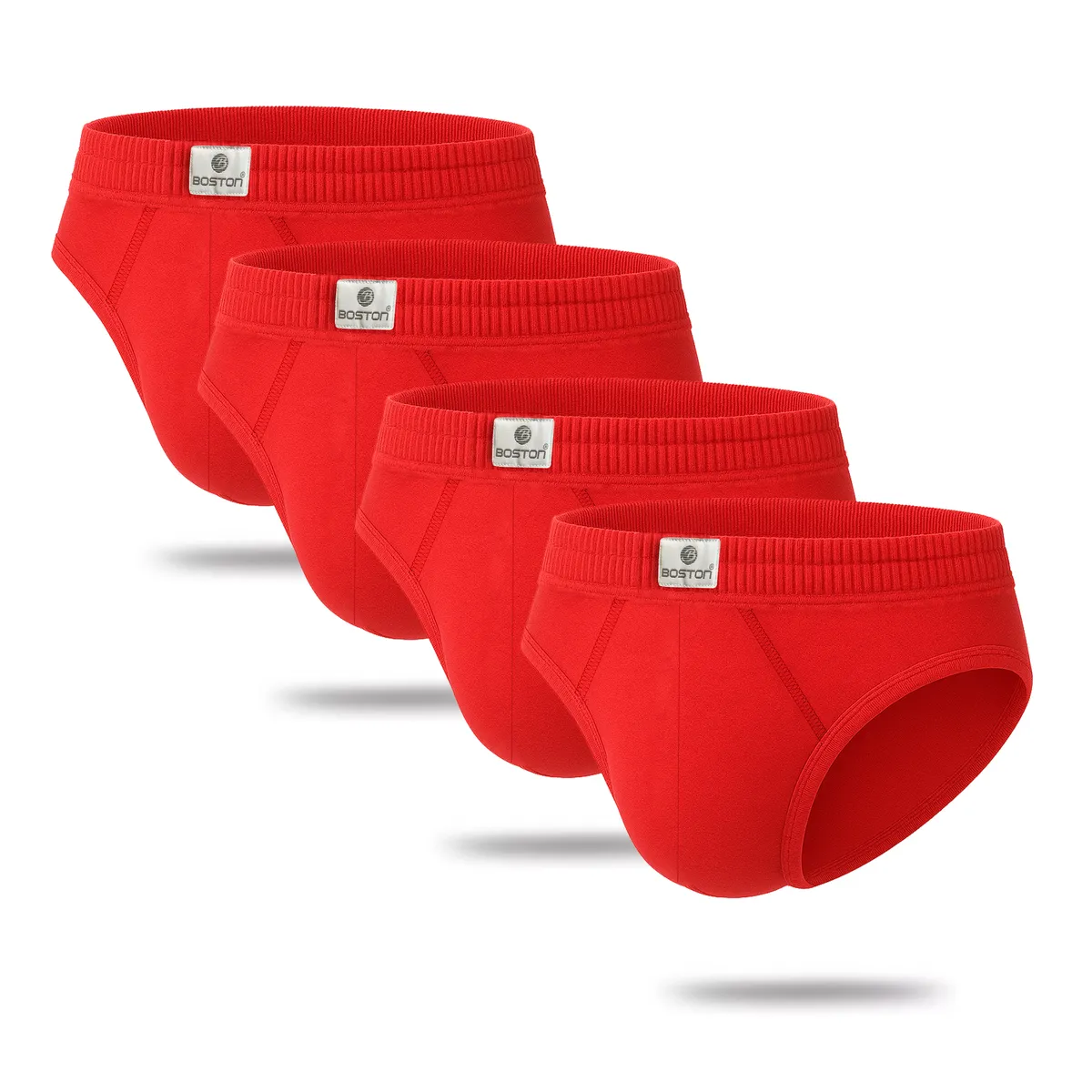 BOSTON - Pack x4 Trusas Boston Recubierto Bikini Rojo