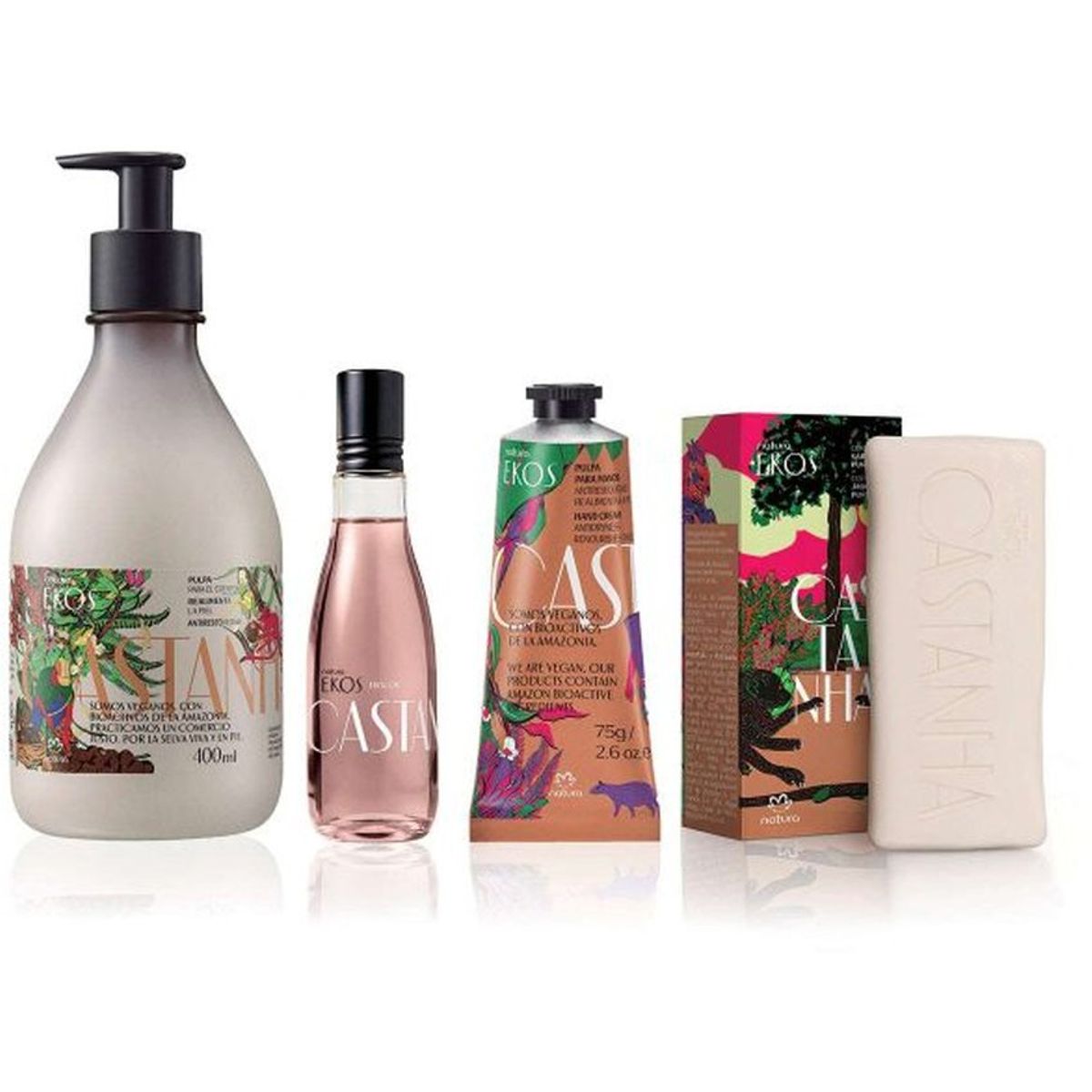 NATURA - Ritual ekos castaña frescor con crema cuerpo mano y jabon