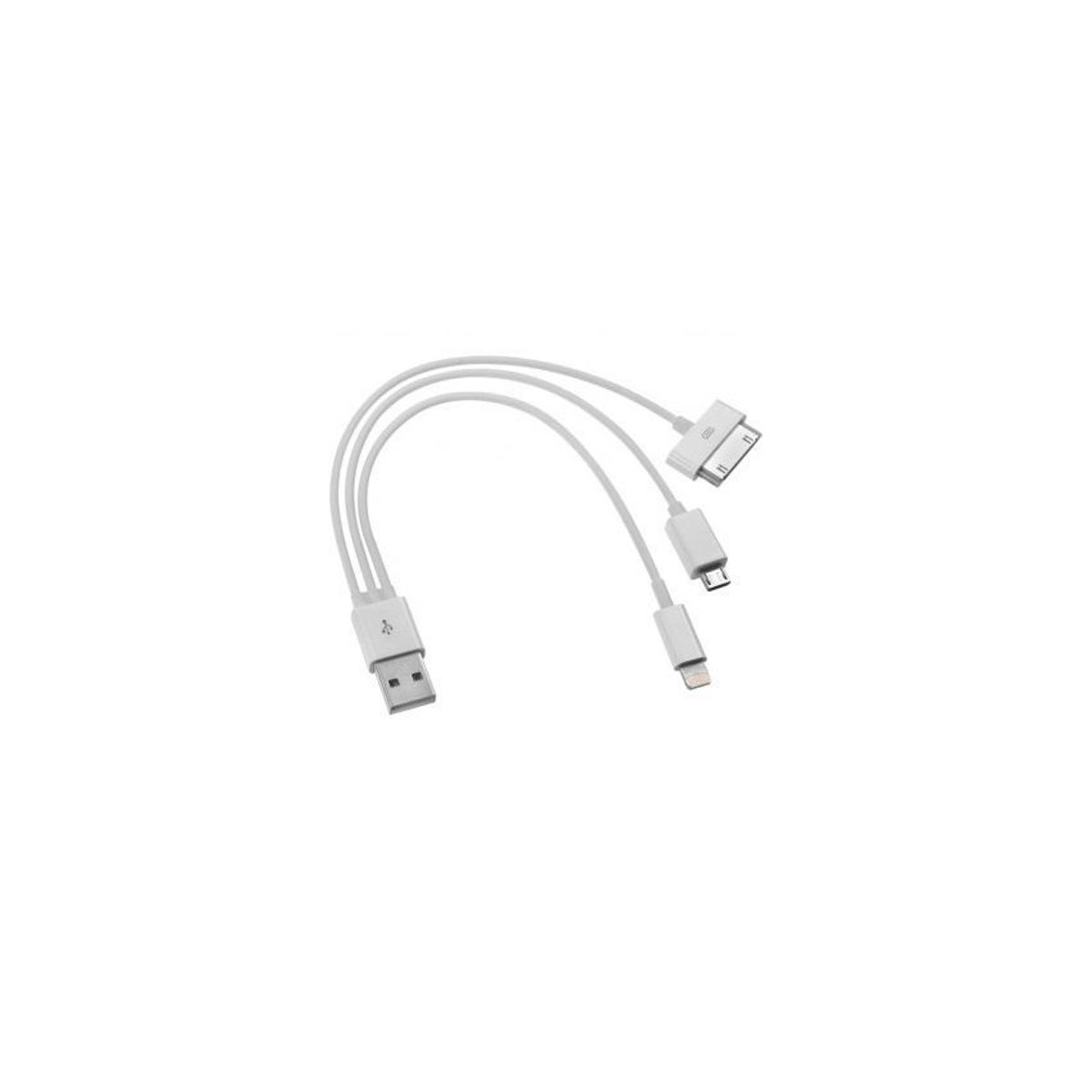 GENERICO - Cable usb con 3 conexiones micro usb v8/iphone4/5/6/7