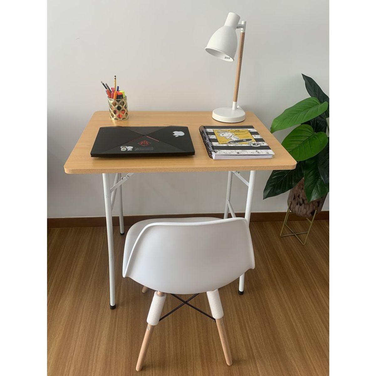 ATAHUALPA - Escritorio plegable ATAHUALPA 80x60cm - HAYA