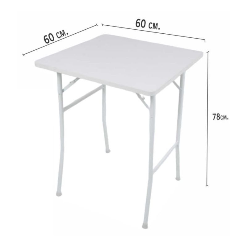 ATAHUALPA - Escritorio plegable atahualpa 60x60cm -blanco