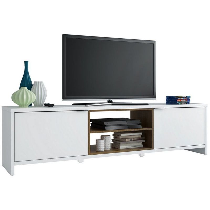PAZART MUEBLES - Mesa de tv Milano Blanco 75