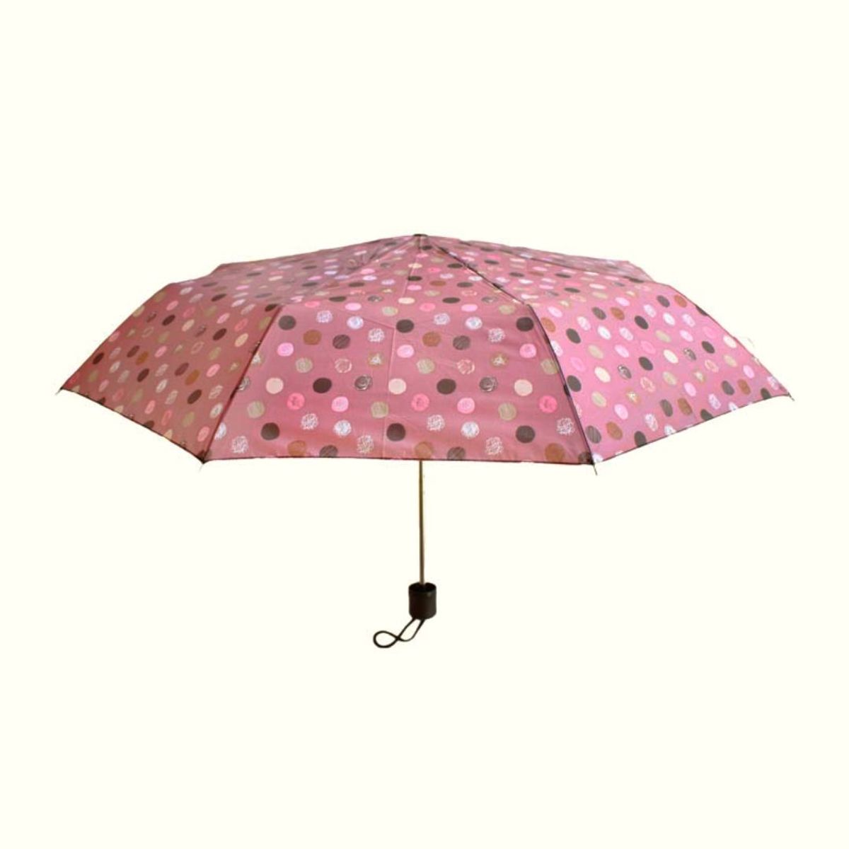 GENERICO - PARAGUAS PLEGABLE MUJER MODELO BOSTON PALO ROSA