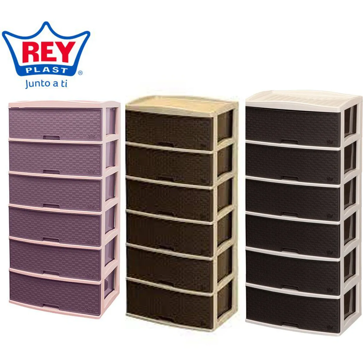 REYPLAST - Comoda 6 Cajones Kusi Ratan Reyplast.