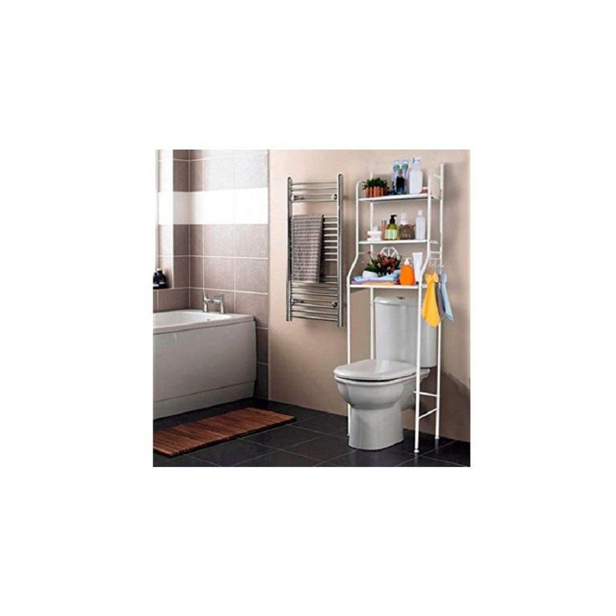 GENERICO - Estante Organizador De Baño 3 Niveles Sobre El Inodoro