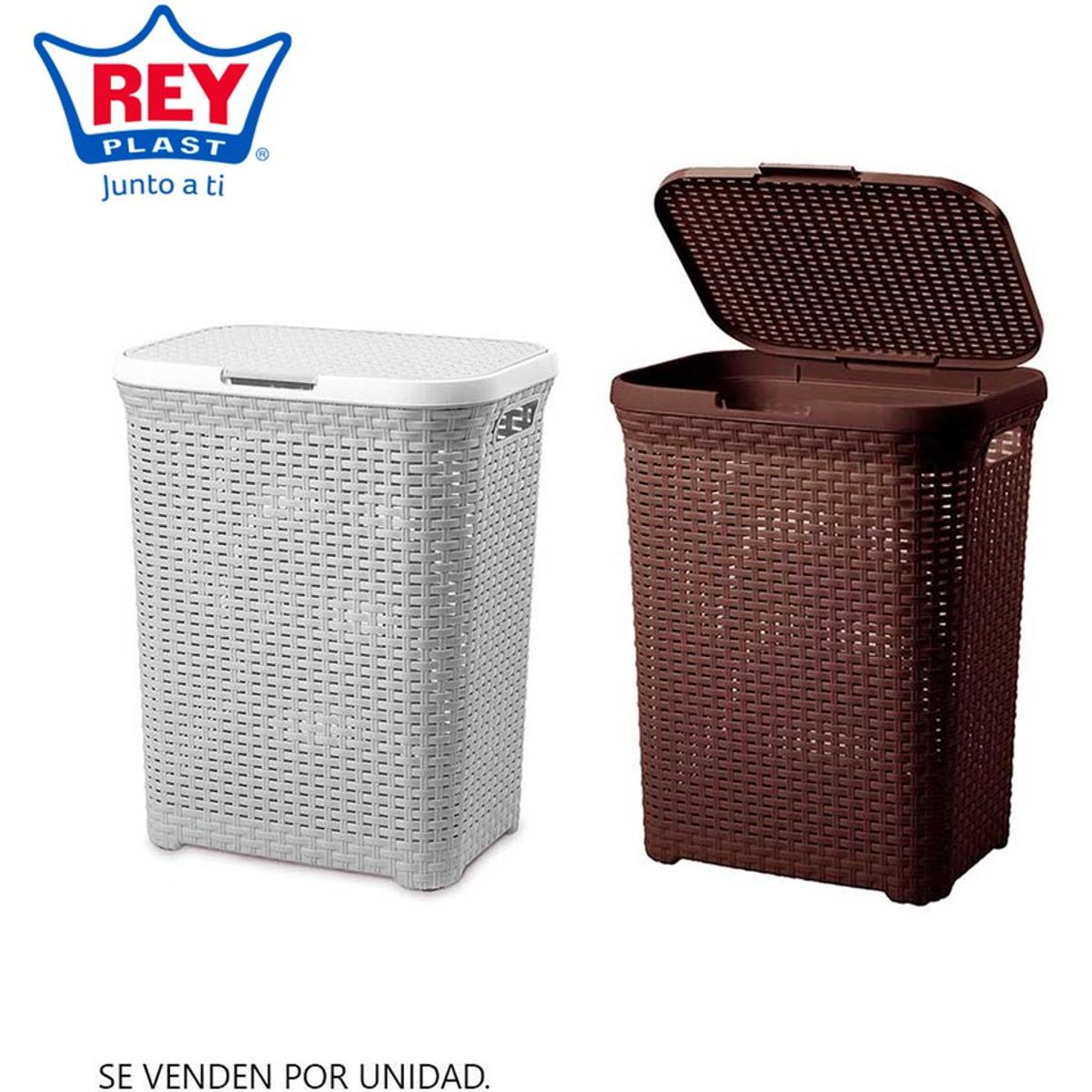 REYPLAST - Cesto Reyplast  Ratán Grande Marron